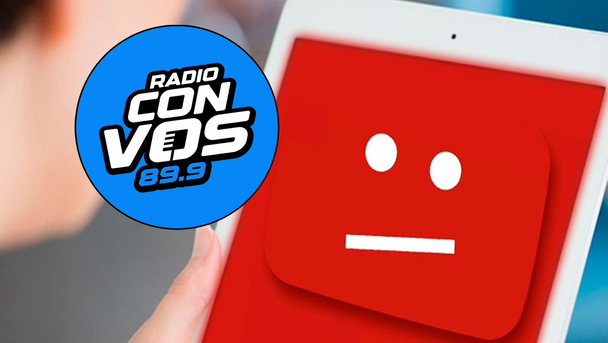 Por problemas técnicos, Radio Con Vos no se puede ver a través de YouTube
