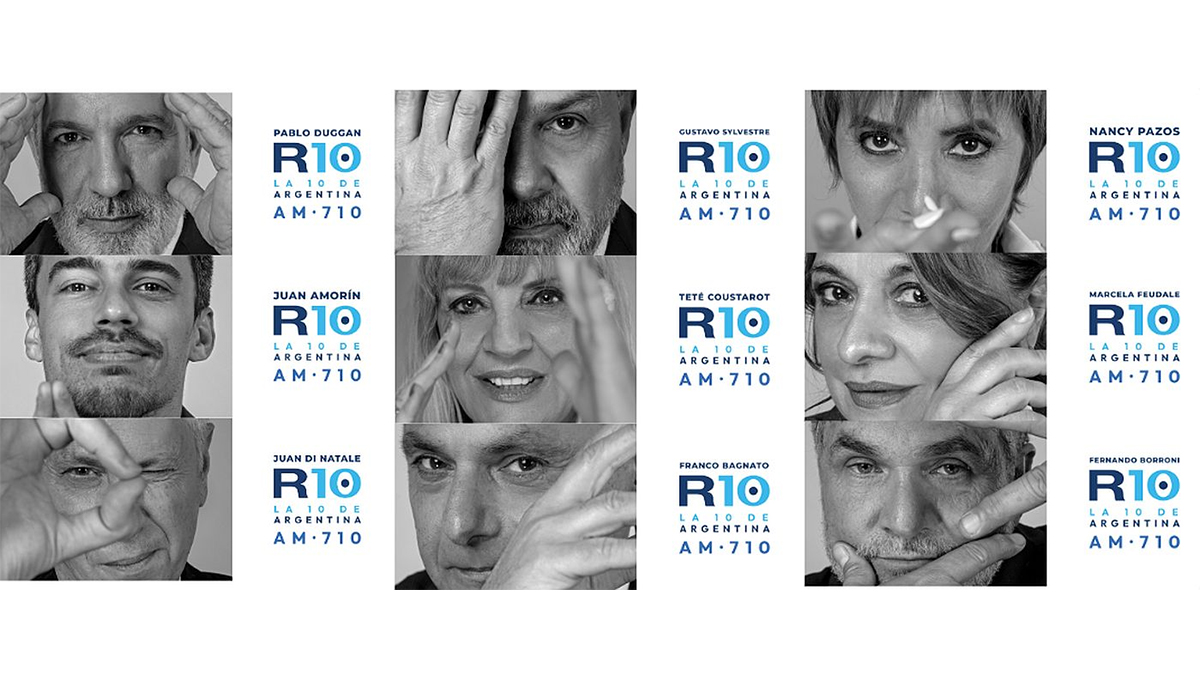 Radio 10 lanzó una impactante campaña institucional, que reúne a sus principales figuras