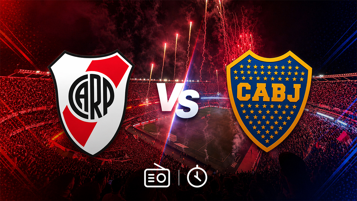 En qué radio pasan en vivo River vs Boca, por el Superclásico de la Copa de la Liga Profesional
